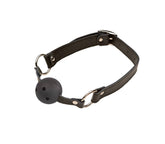 Love In Leather Bondage Gag with Breathable Ball Default Title Bondage Gags and Bits